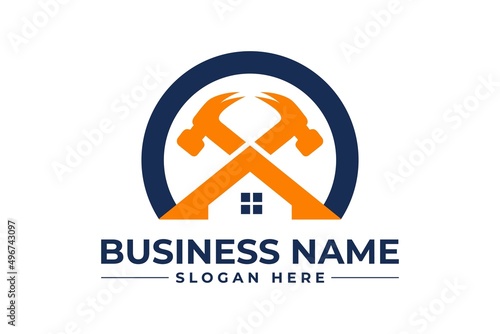 home repair, roofing, remodeling, handyman logo