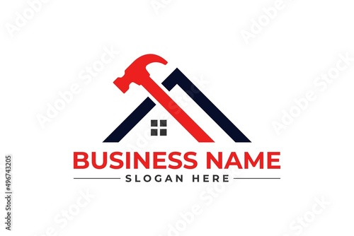 home repair, roofing, remodeling, handyman logo