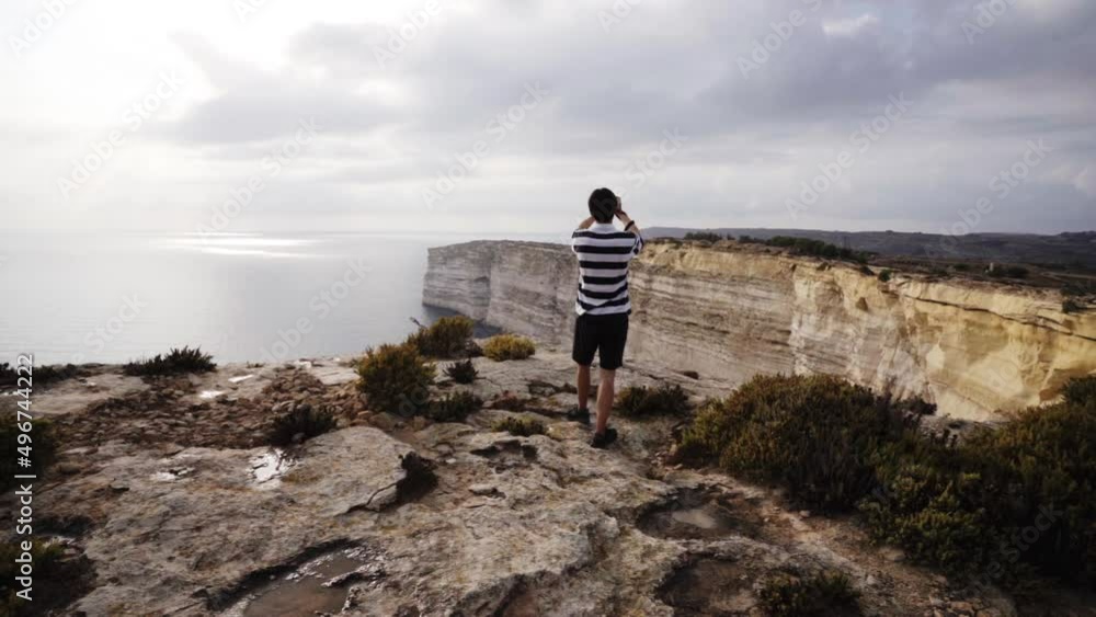 Picturing Sanap Cliff Munxar Malta at sunset Picturing Sanap Cliff Munxar Malta at sunset