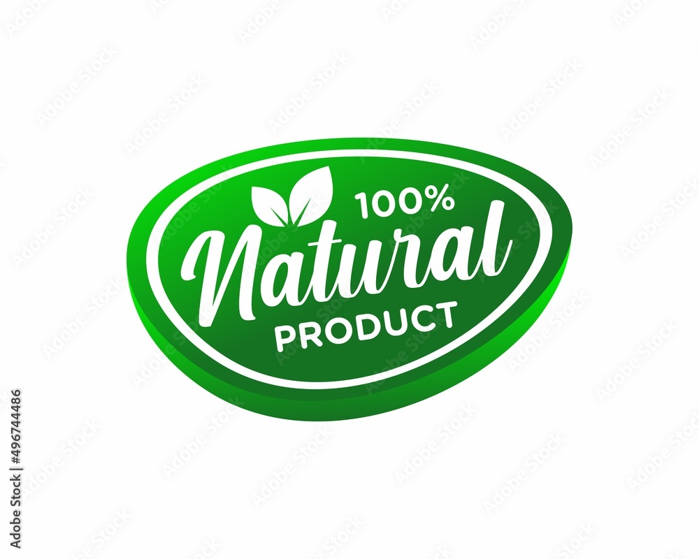 100% natural food certified label 100% natural food certified label