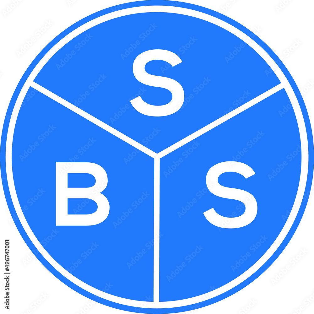 SBS letter logo design on white background. SBS creative circle letter logo concept. SBS letter design. SBS letter logo design on white background. SBS creative circle letter logo concept. SBS letter design.