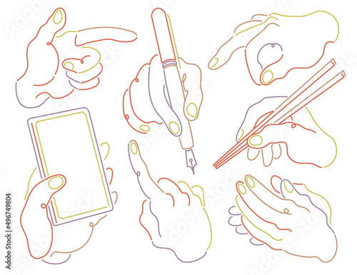 お洒落な手の素材