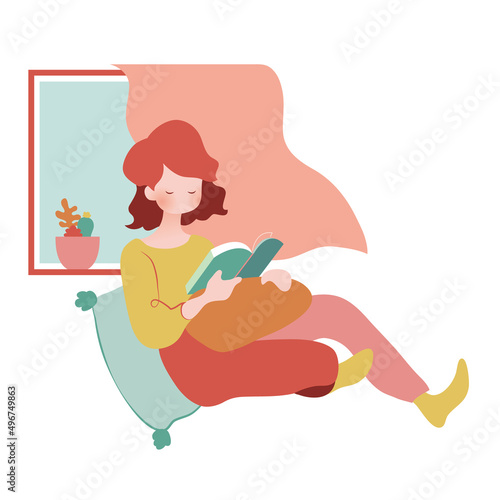 穏やかな風を感じながら読書を楽しむ