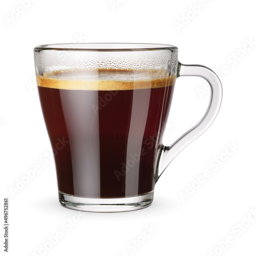 Coffee americano isolated on a white background.