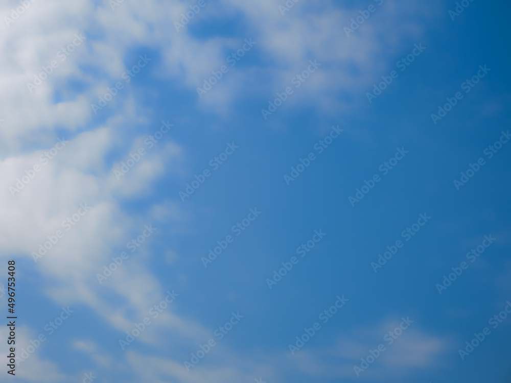 Fototapeta premium blue sky with beautiful natural white clouds