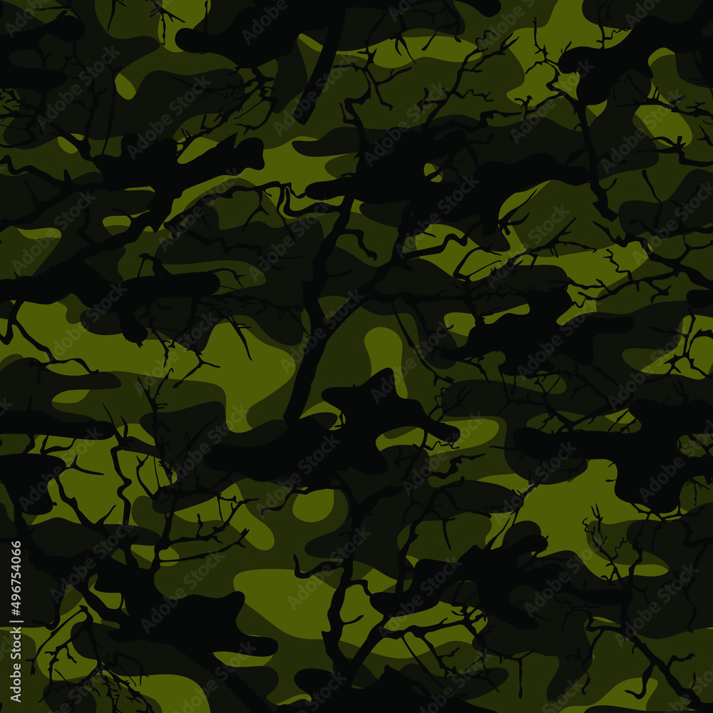 Hunting pattern for clothes. Vector pattern. Print for printing. Hunting pattern for clothes. Vector pattern. Print for printing.