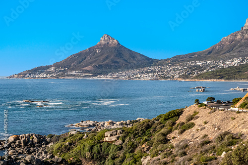People enjoy the beach at Cape Town, South Africa.