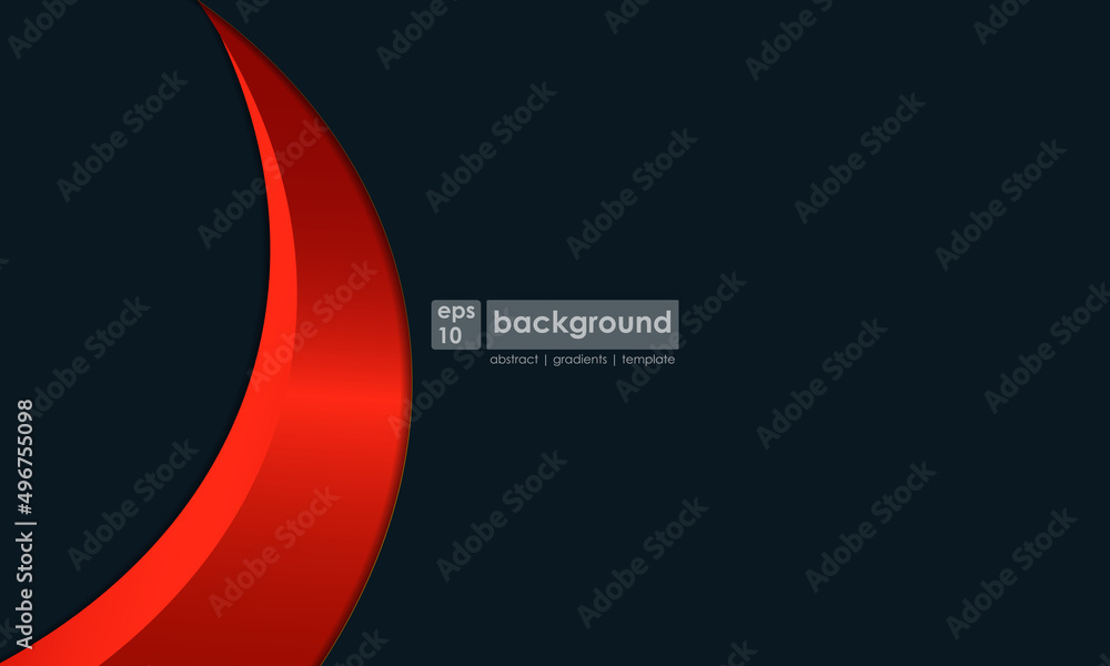 Fototapeta premium Abstract background blue and red overlap layers