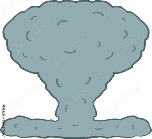 Clip art of exploded smoke