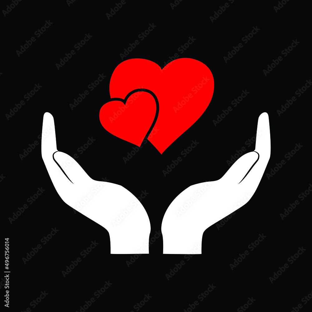 Spreading love, donate, help people vector concept. Helping hands. Spreading love, donate, help people vector concept. Helping hands.
