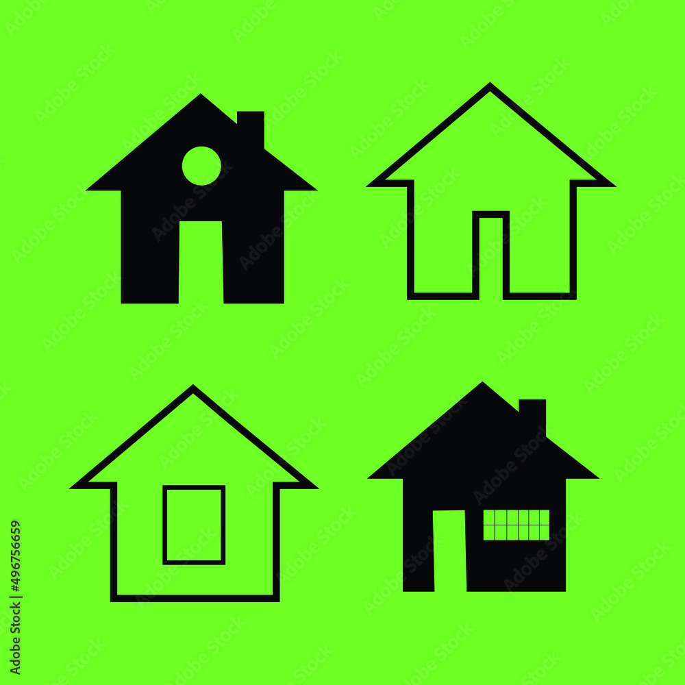 Home or house clipart icon vector isolated. Home or house clipart icon vector isolated.