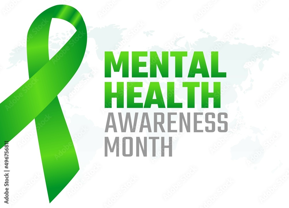 vector graphic of mental health awareness month good for mental health ...