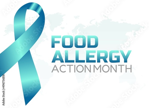 vector graphic of food allergy action month good for food allergy action month celebration. flat design. flyer design.flat illustration.