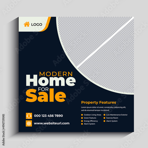 Real estate and development social media post template