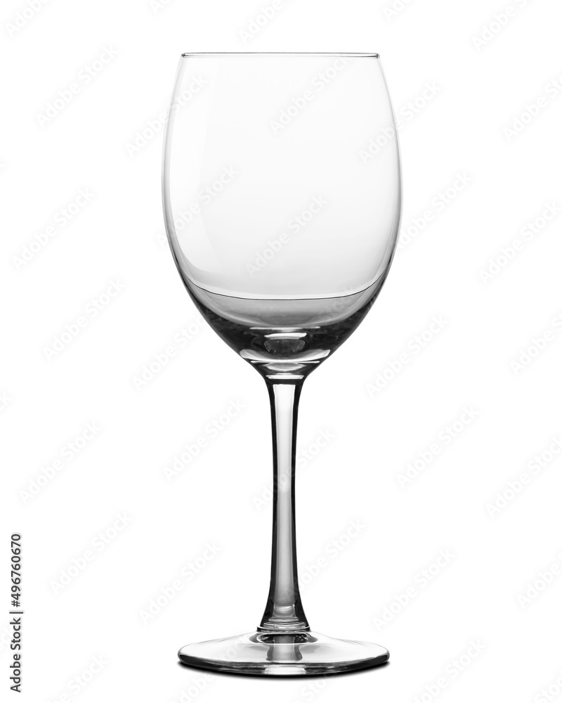 Empty clear glass wine isolated on white background. Empty clear glass wine isolated on white background.