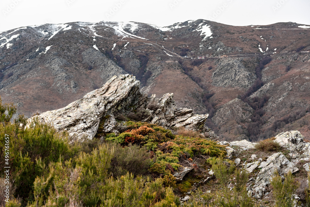 Sardegna, veduta della montagna del Bruncu Spina, a Fonni, in Italia, Europa 