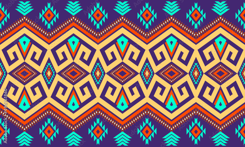 Traditional oriental ethnic geometric pattern design for background, carpet, wallpaper, clothing, wrap, batik, fabric, embroidery, illustration, vector, beautiful. Traditional oriental ethnic geometric pattern design for background, carpet, wallpaper, clothing, wrap, batik, fabric, embroidery, illustration, vector, beautiful.
