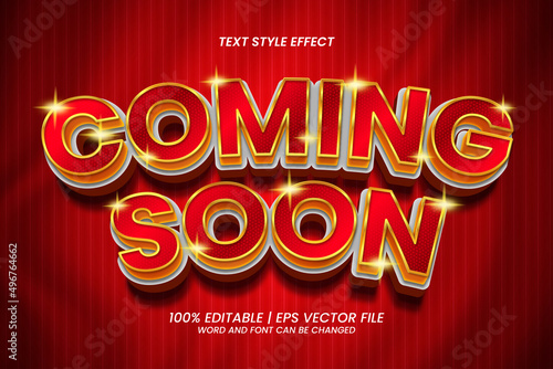 Coming Soon 3D Luxury Style Editable Text Effect