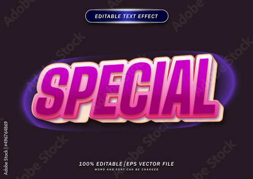 Luxury special editable text effect