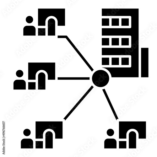 headquarters glyph icon