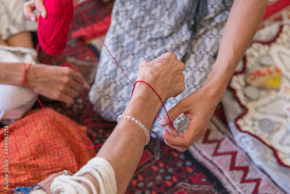 Fototapeta premium Women in a spiritual ceremony