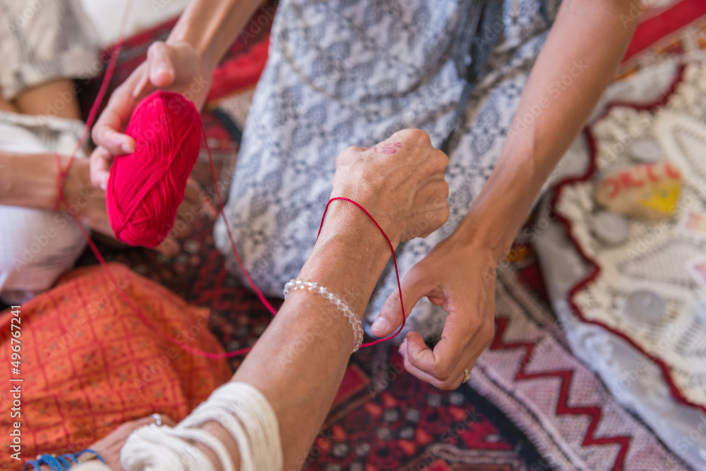 Obraz premium A spiritual women's ceremony