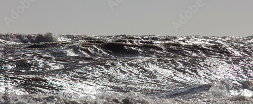 Silvery Sea at Suffolk Coast in Winter