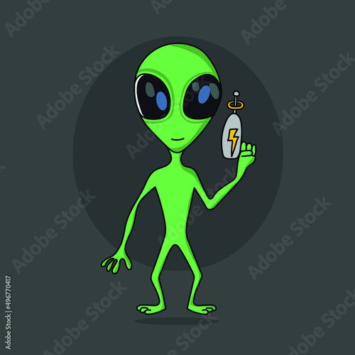 alien attack illustration 