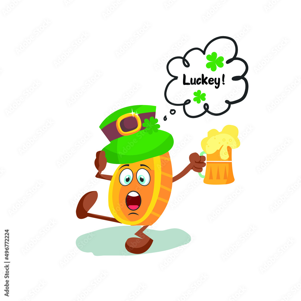 Luckey coin vector Luckey coin vector