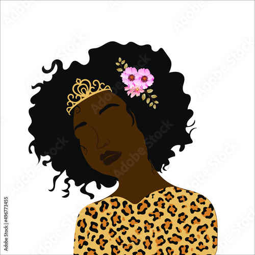 cute afro queen 
