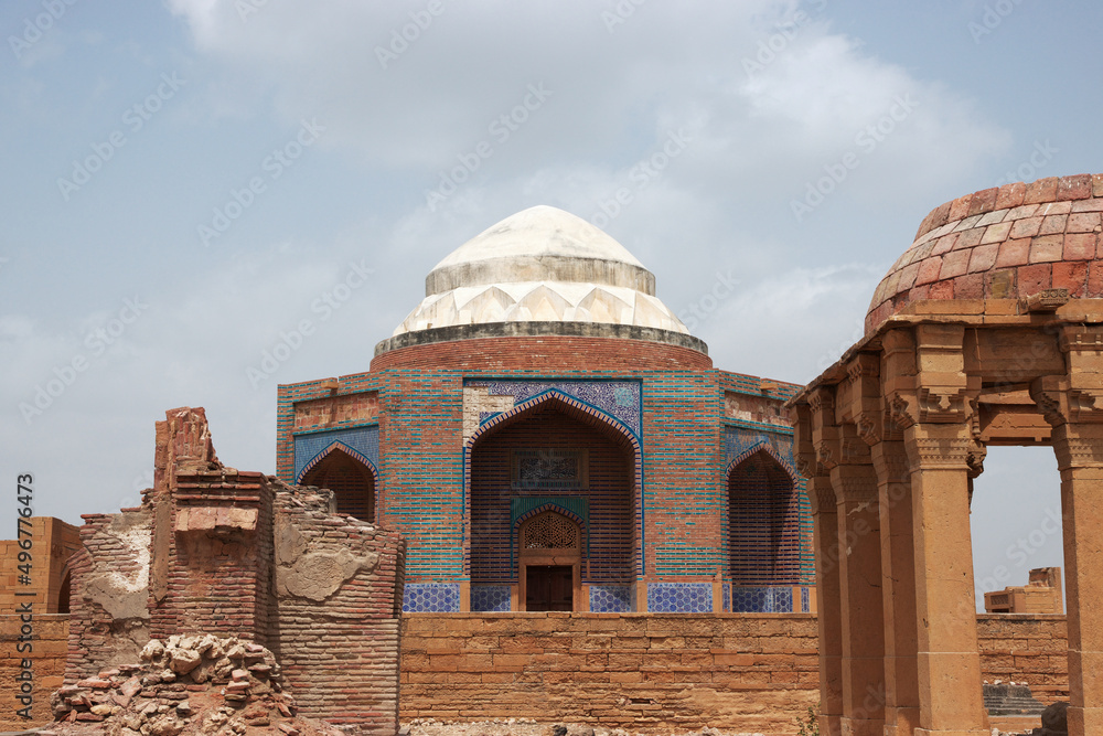 Makli Necropolis, vintage tombs in Thatta, Pakistan