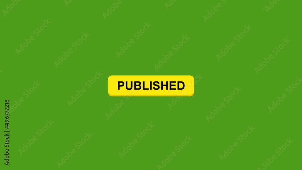 published Button - click animation.4K End Screen Animation. published Button - click animation.4K End Screen Animation.