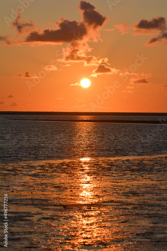 Sunset on Borkum island