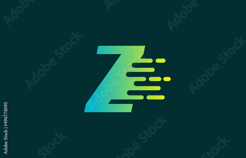 Z Letter Speed Line Logo Concept. Fast Motion Icon Vector Illustration for Your Application, Web or Project.