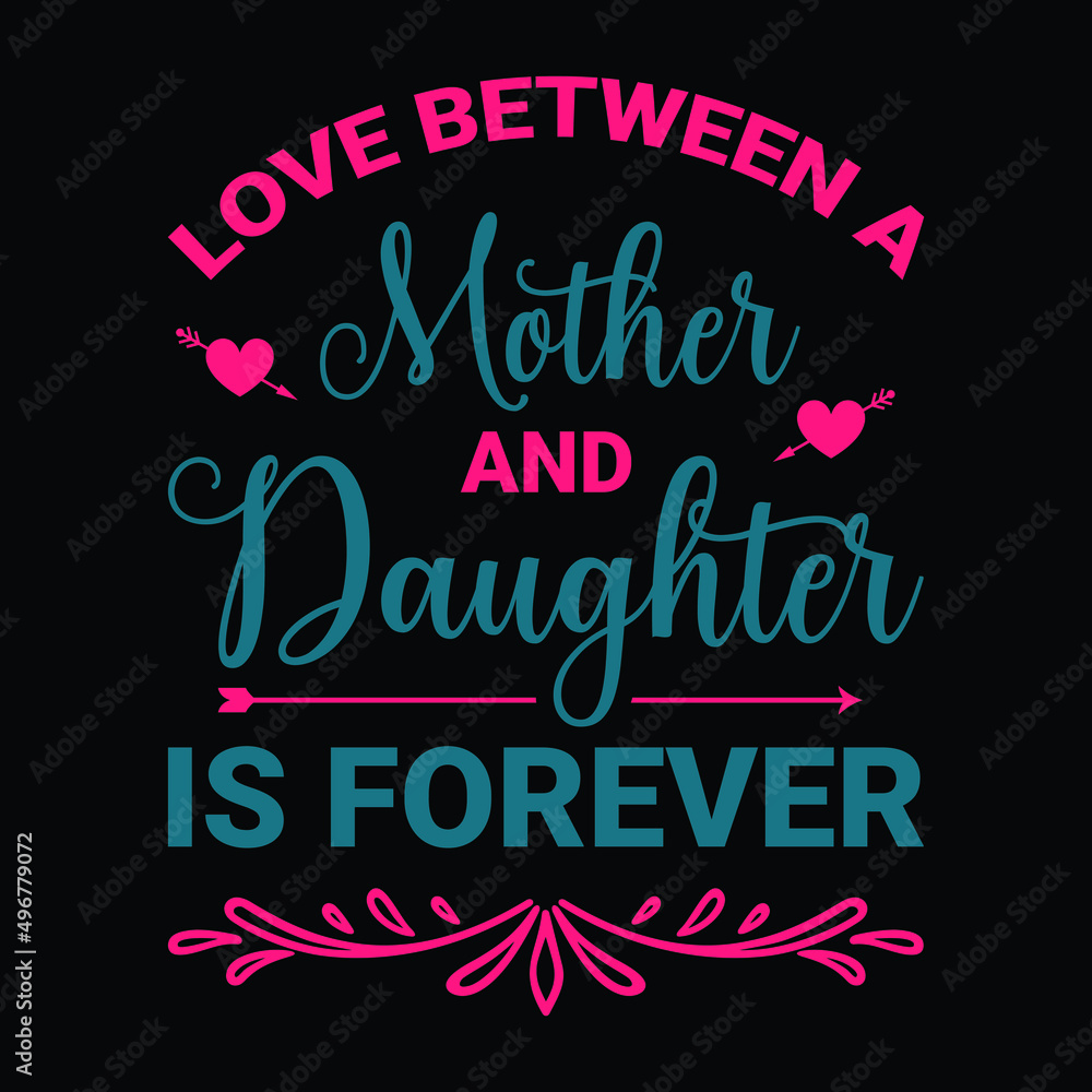 Obraz premium Love between a mother and daughter is forever