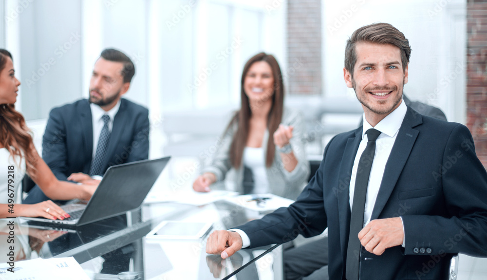young businessman sitting at the office Desk young businessman sitting at the office Desk