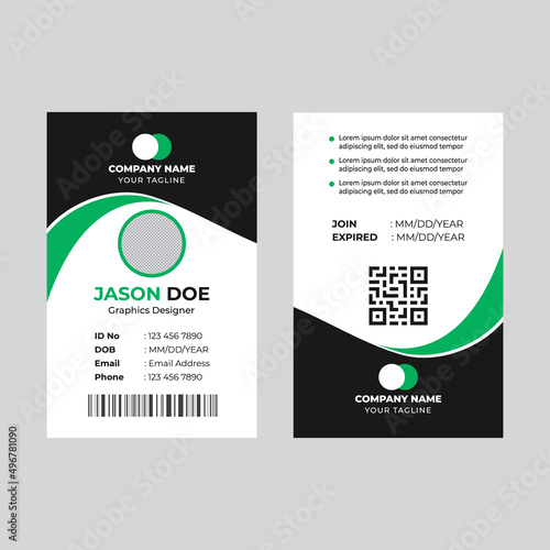 Creative and modern ID card template