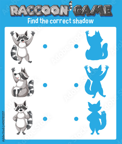 Worksheet design for matching shadow