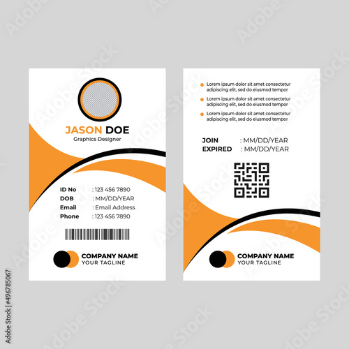 Elegant ID card template design