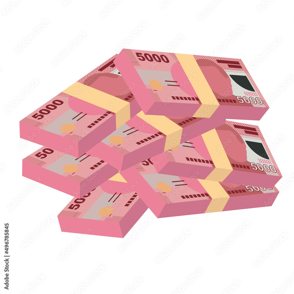 Chilean Peso Vector Illustration. Chile money set bundle banknotes. Paper money 5000 CLP. Flat style. Isolated on white background. Simple minimal design. Chilean Peso Vector Illustration. Chile money set bundle banknotes. Paper money 5000 CLP. Flat style. Isolated on white background. Simple minimal design.