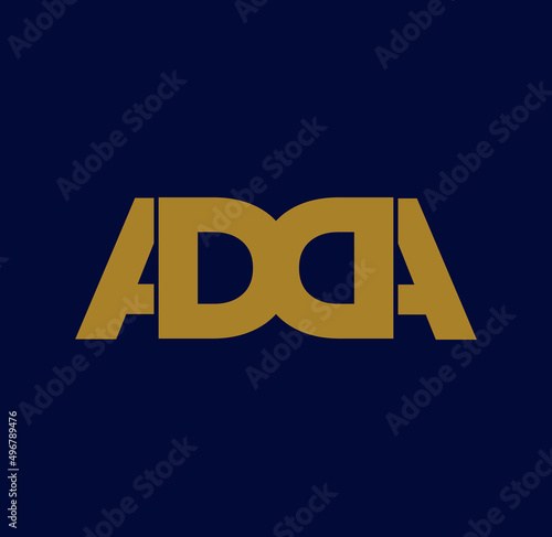 ADDA company name initial letters monogram. photo