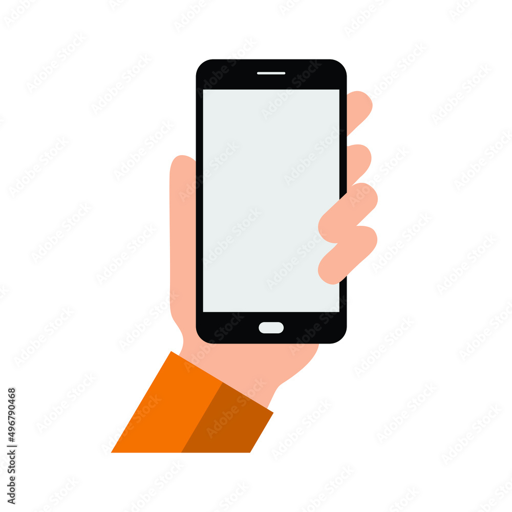 Smartphone in hand, Technology concept. Communication symbol. Smartphone in hand, Technology concept. Communication symbol.