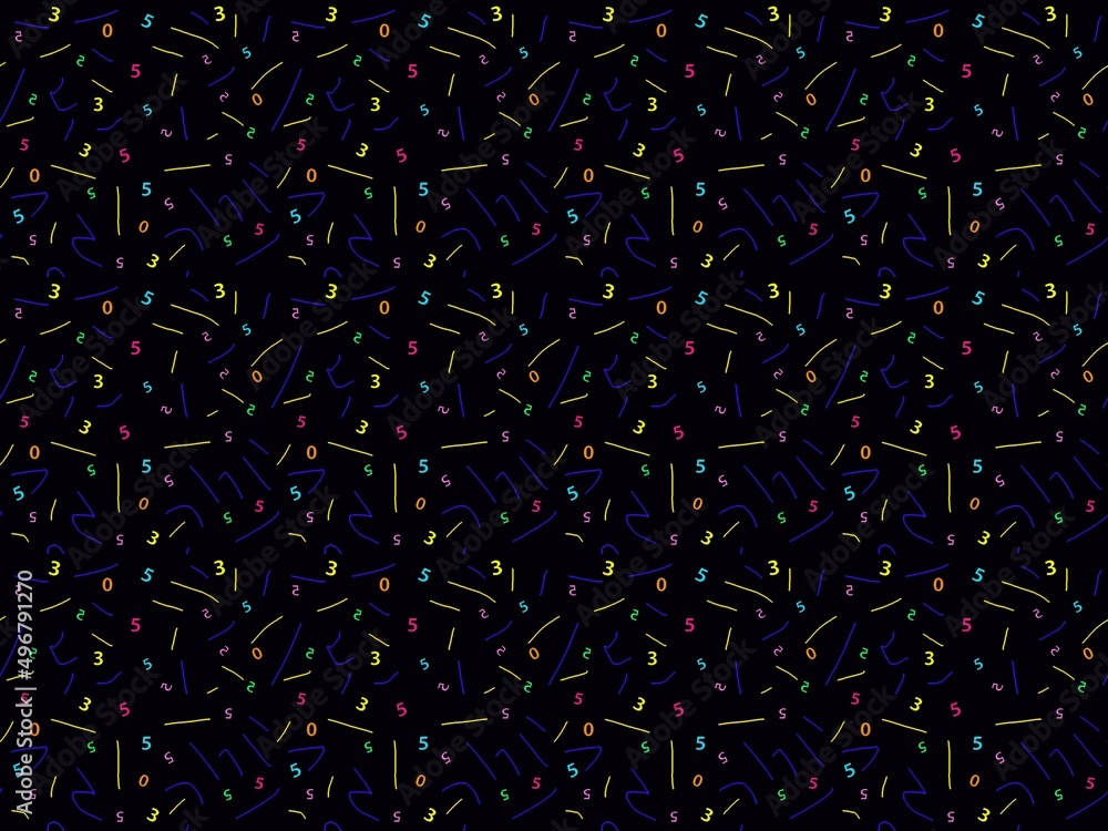 Maths seamless pattern .numerical pattern numbers . Maths seamless pattern .numerical pattern numbers .