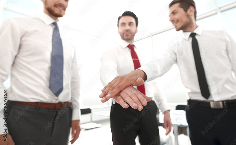 stylized photo.friendly business team stylized photo.friendly business team