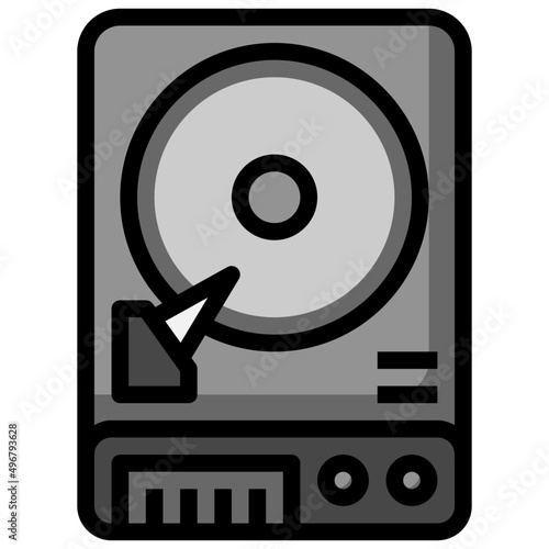 HARDDISK filled outline icon,linear,outline,graphic,illustration