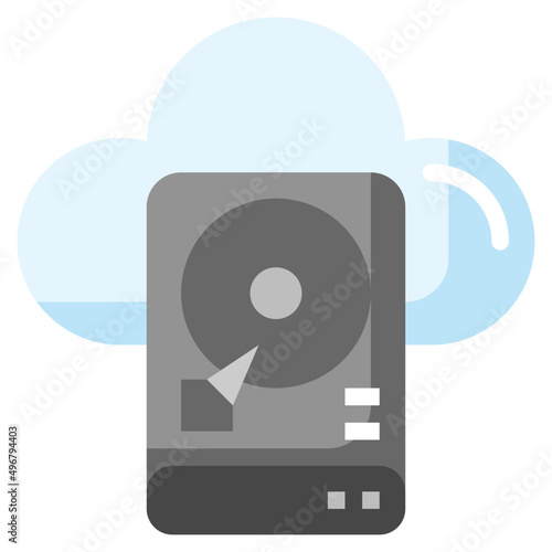 CLOUD flat icon,linear,outline,graphic,illustration