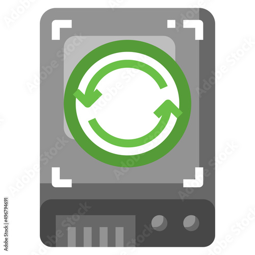 SYNC flat icon,linear,outline,graphic,illustration
