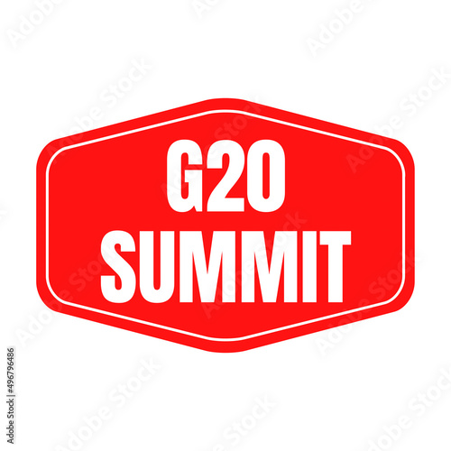 G20 summit symbol icon illustration