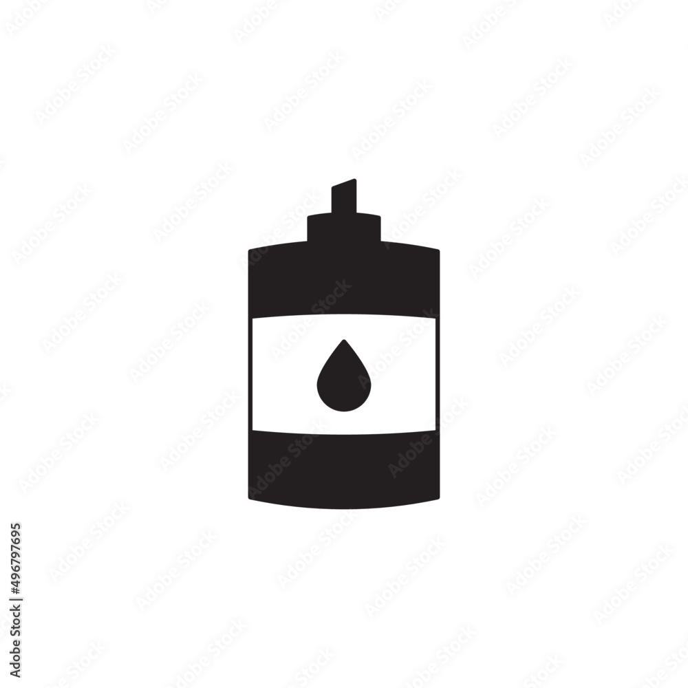 Container water for drink icon in black flat glyph, filled style isolated on white background Container water for drink icon in black flat glyph, filled style isolated on white background