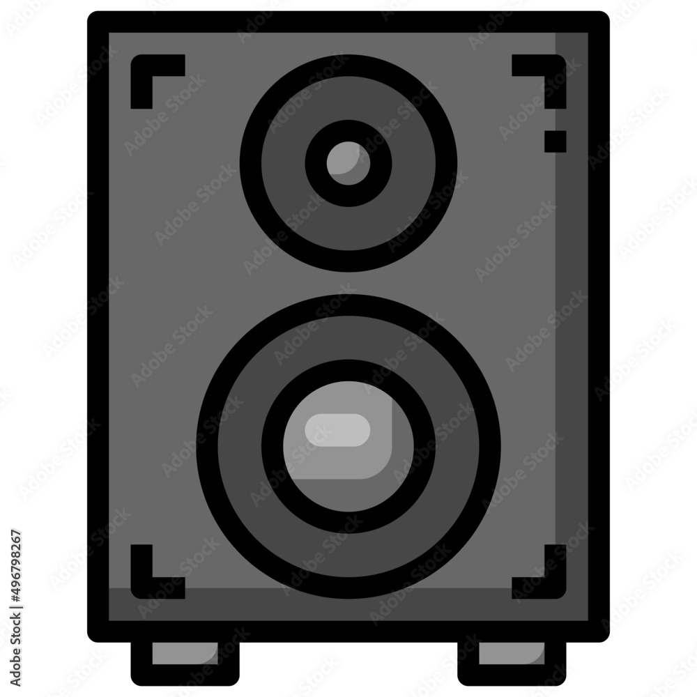 SPEAKER filled outline icon,linear,outline,graphic,illustration SPEAKER filled outline icon,linear,outline,graphic,illustration